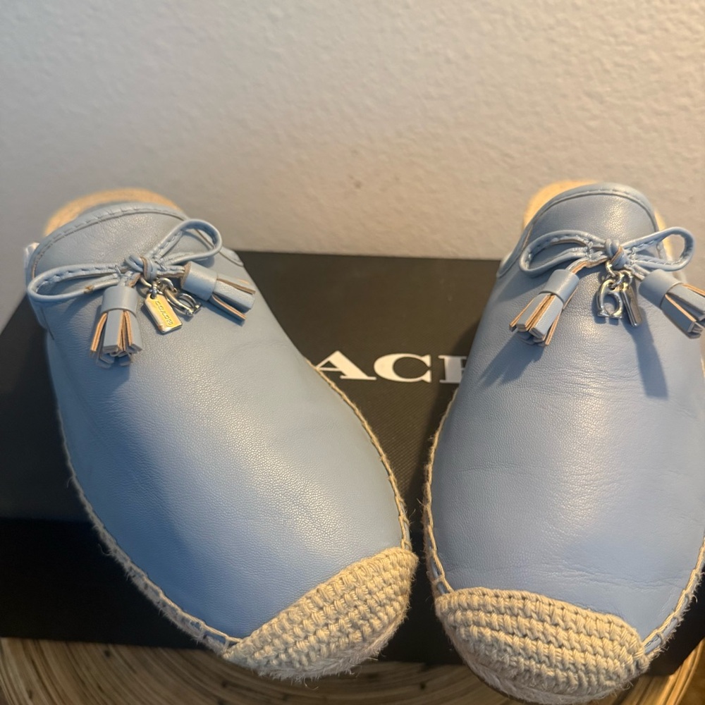 Coach Light Blue Espadrilles